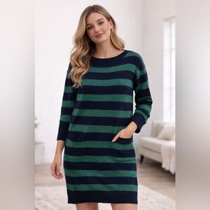 J.Crew Striped Sweater Dress – Size Small